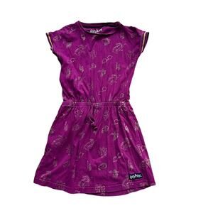 Harry Potter Maroon and Gold 100% Cotton Printed Short Sleeve Dress - 8